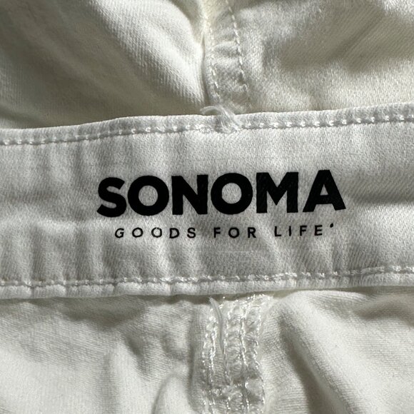 Sonoma Womens Bermuda Denim Shorts Size 12 Jorts Cotton Blend Vacation Beach - Picture 4 of 10